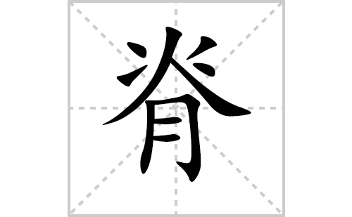 脊的笔顺笔画怎么写(脊的拼音、部首、解释及成语解读)