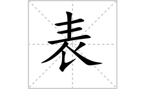 表的笔顺笔画怎么写（表的笔画、拼音、解释及成语详解）